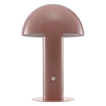 Boletus 10.75" Contemporary Bohemian Rechargeable/Cordless Iron Integrated LED Mushroom Table Lamp
